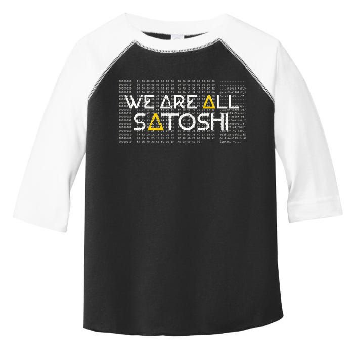 All Satoshi Bitcoin Btc Blockchain Cryptocurrency Toddler Fine Jersey T-Shirt