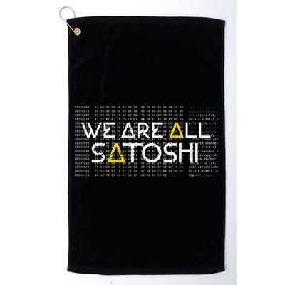 All Satoshi Bitcoin Btc Blockchain Cryptocurrency Golf Towel
