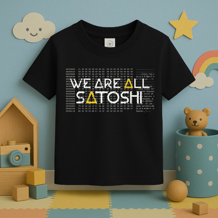 All Satoshi Bitcoin Btc Blockchain Cryptocurrency Toddler T-Shirt