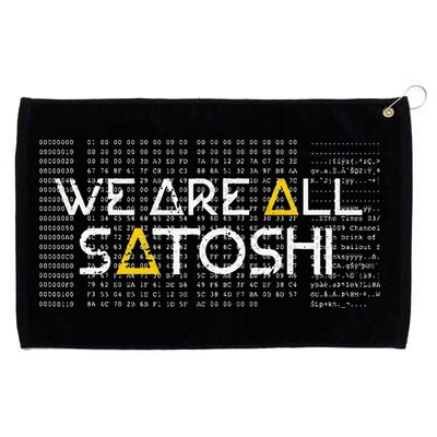 All Satoshi Bitcoin Btc Blockchain Cryptocurrency Grommeted Golf Towel