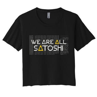 All Satoshi Bitcoin Btc Blockchain Cryptocurrency Crop Top