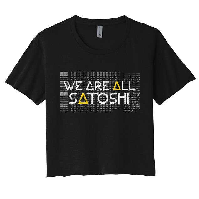 All Satoshi Bitcoin Btc Blockchain Cryptocurrency Crop Top