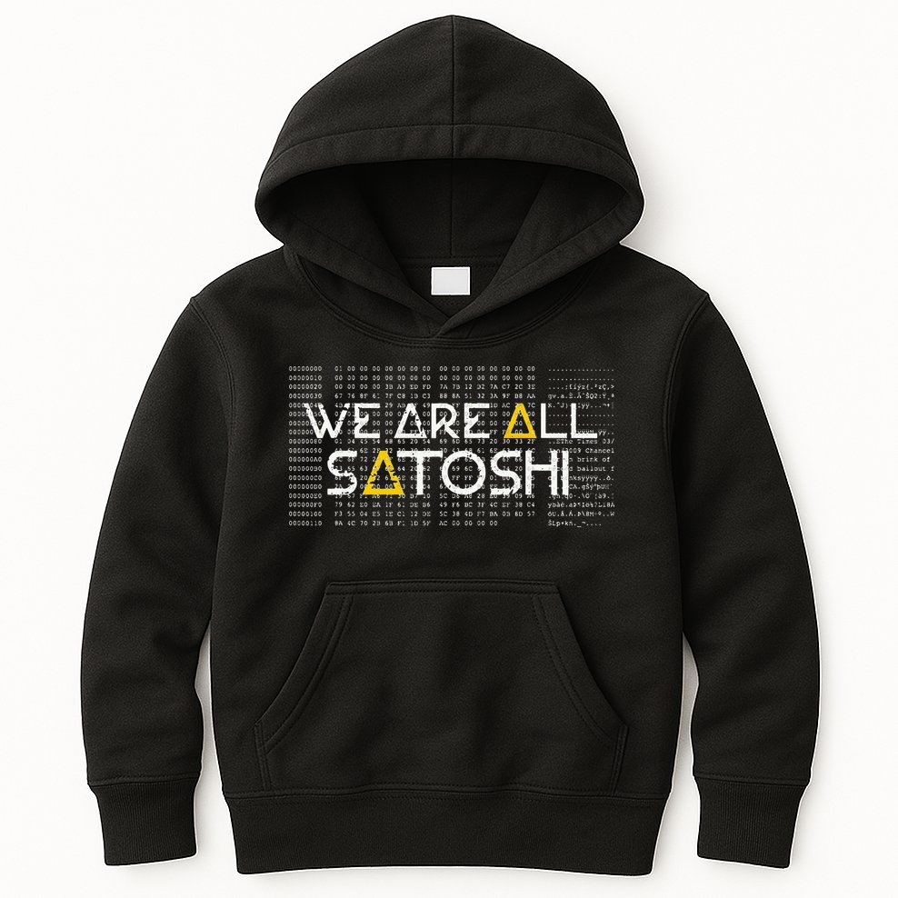 All Satoshi Bitcoin Btc Blockchain Cryptocurrency Kids Hoodie