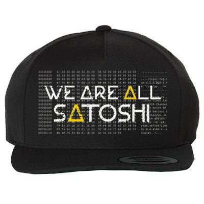 All Satoshi Bitcoin Btc Blockchain Cryptocurrency Wool Snapback Cap