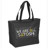 All Satoshi Bitcoin Btc Blockchain Cryptocurrency Zip Tote Bag