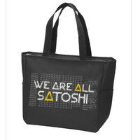 All Satoshi Bitcoin Btc Blockchain Cryptocurrency Zip Tote Bag