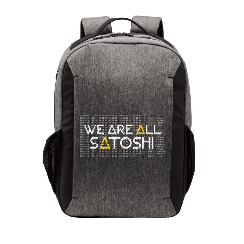 All Satoshi Bitcoin Btc Blockchain Cryptocurrency Vector Backpack