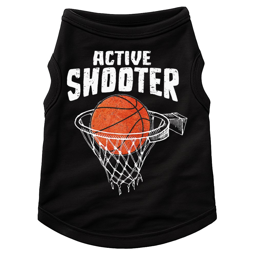 Active Shooter Basketball Lovers Men Women Basketball Player Doggie Tank