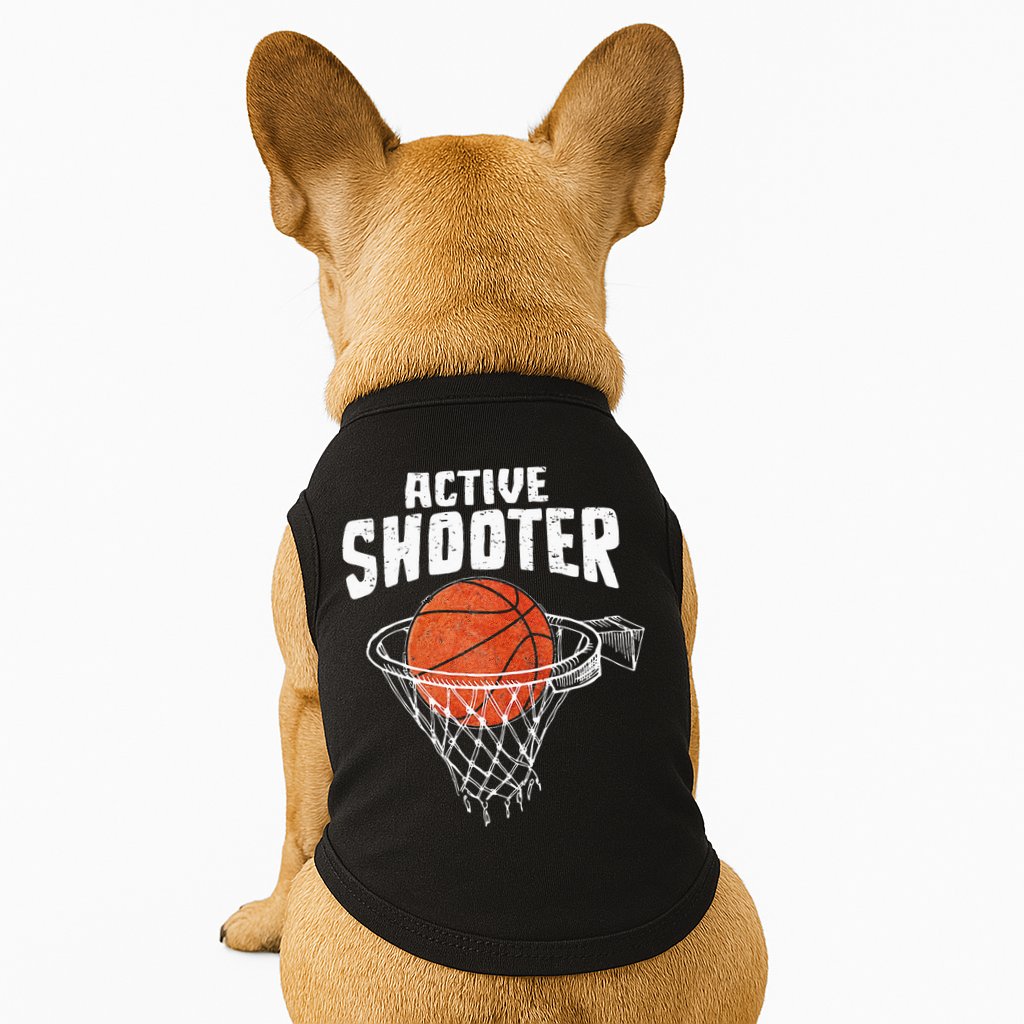 Active Shooter Basketball Lovers Men Women Basketball Player Doggie Tank