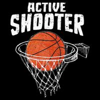 Active Shooter Basketball Lovers Men Women Basketball Player Doggie Tank