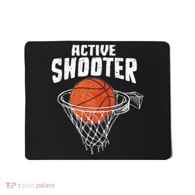 Active Shooter Basketball Lovers Men Women Basketball Player Mousepad
