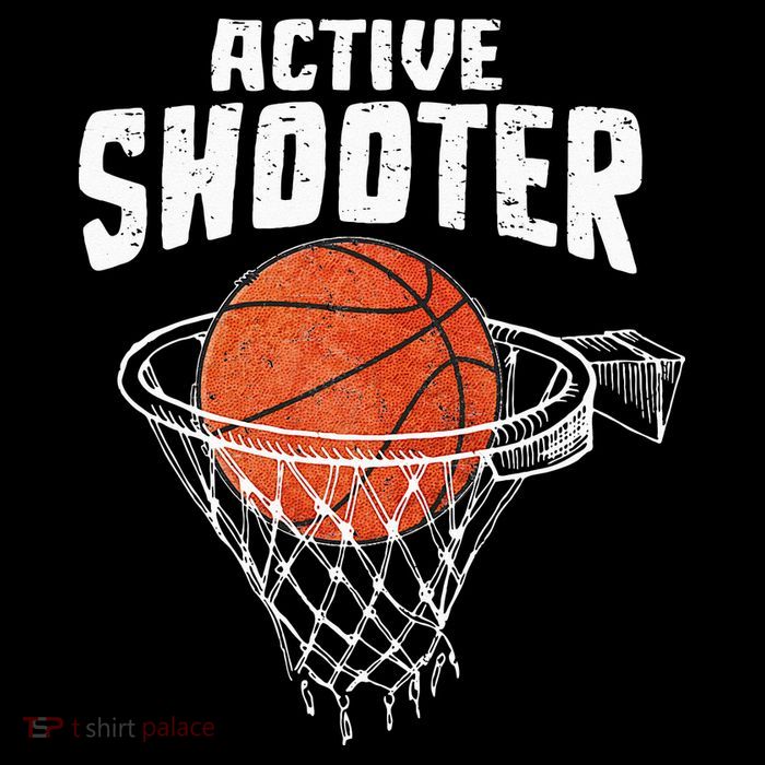 Active Shooter Basketball Lovers Men Women Basketball Player Premium T-Shirt