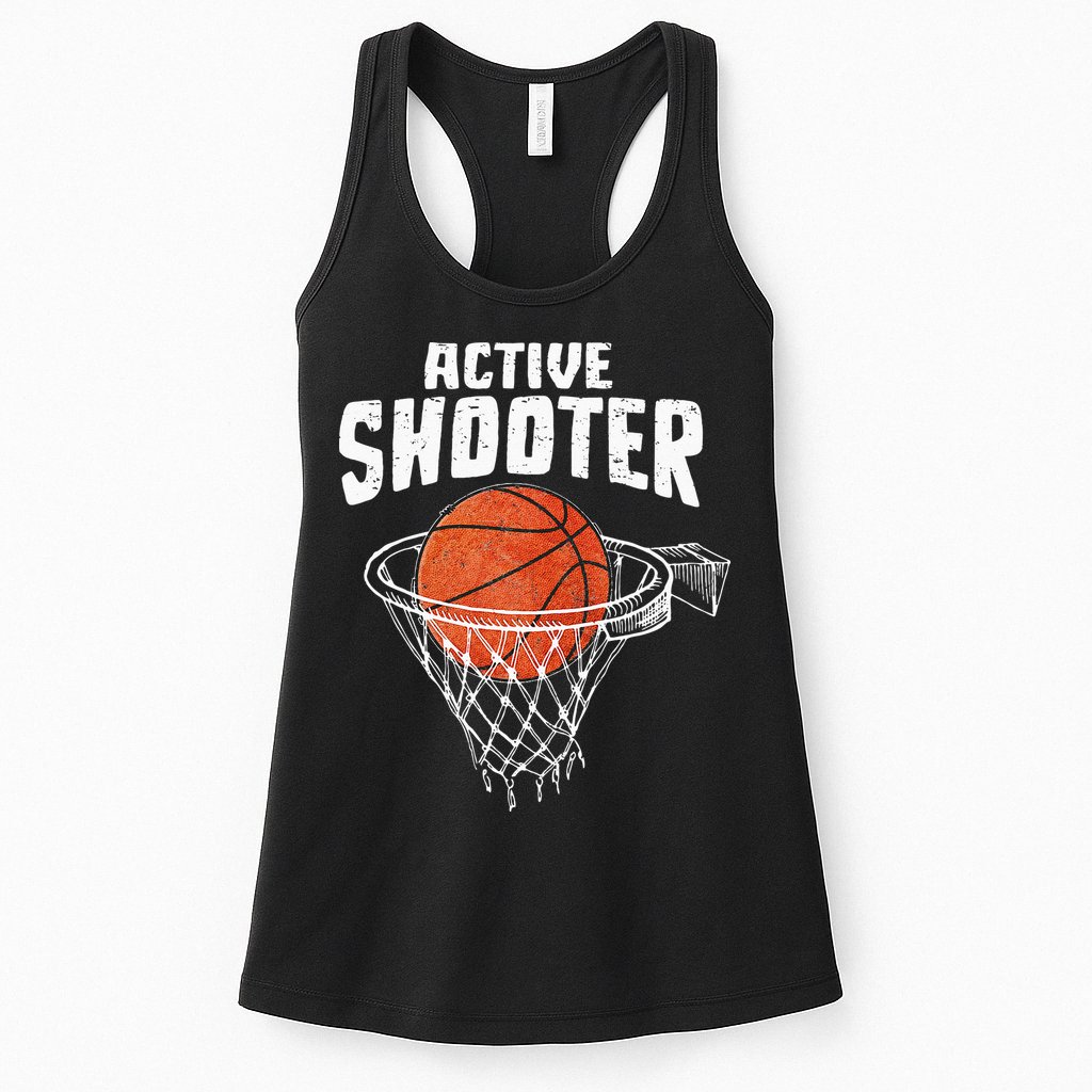 Active Shooter Basketball Lovers Men Women Basketball Player Womens Tank Top