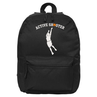 Active Shooter Basketball Lovers 16 in Basic Backpack