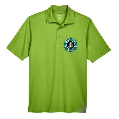 And S Bowling Funny Gutter Graphic Funny Gift Men's Origin Performance Pique Polo