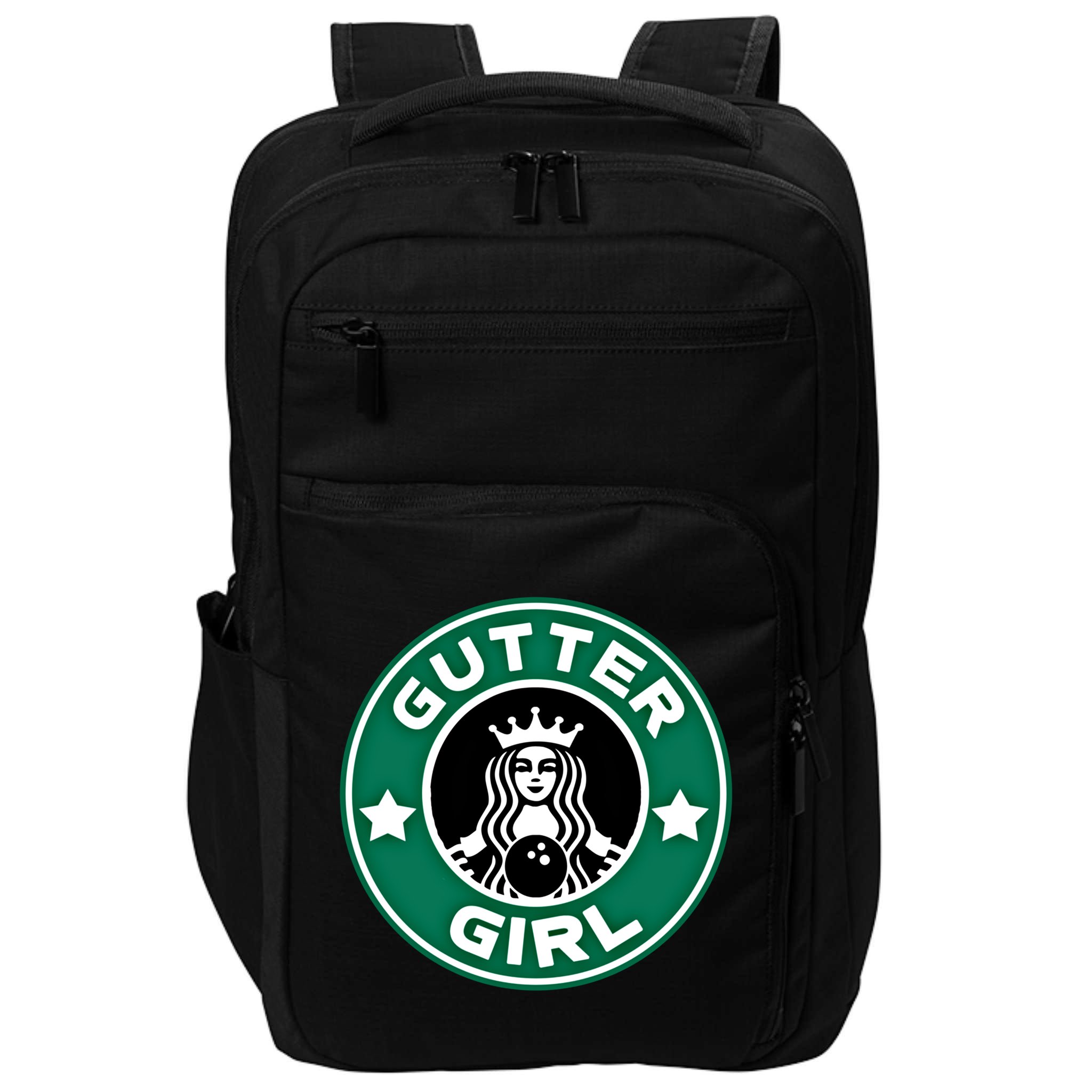 And S Bowling Funny Gutter Graphic Funny Gift Impact Tech Backpack