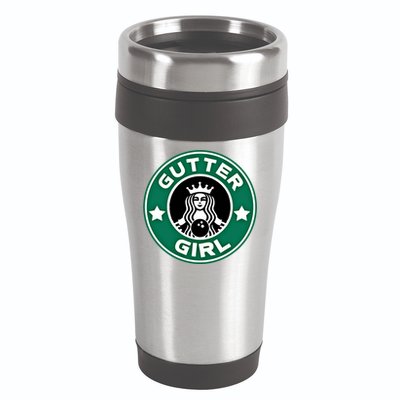 And S Bowling Funny Gutter Graphic Funny Gift 16oz Travel Tumbler