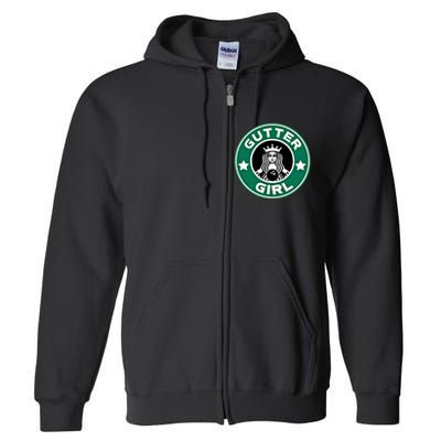 And S Bowling Funny Gutter Graphic Funny Gift Full Zip Hoodie