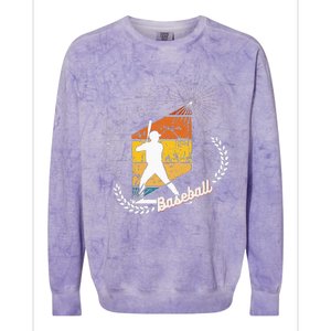 American Sport Baseball Just A Boy Who Loves Baseball Sport Colorblast Crewneck Sweatshirt