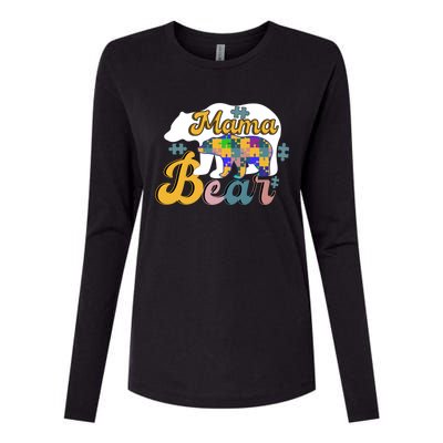 Autism Superpower Bear Mama Autism Awareness Day Gift Womens Cotton Relaxed Long Sleeve T-Shirt