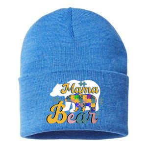 Autism Superpower Bear Mama Autism Awareness Day Gift Sustainable Knit Beanie