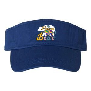 Autism Superpower Bear Mama Autism Awareness Day Gift Valucap Bio-Washed Visor