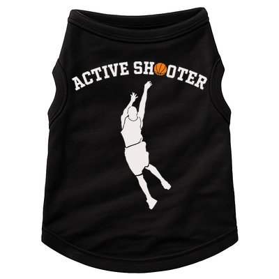 Active Shooter Basketball Lovers funny player Doggie Tank