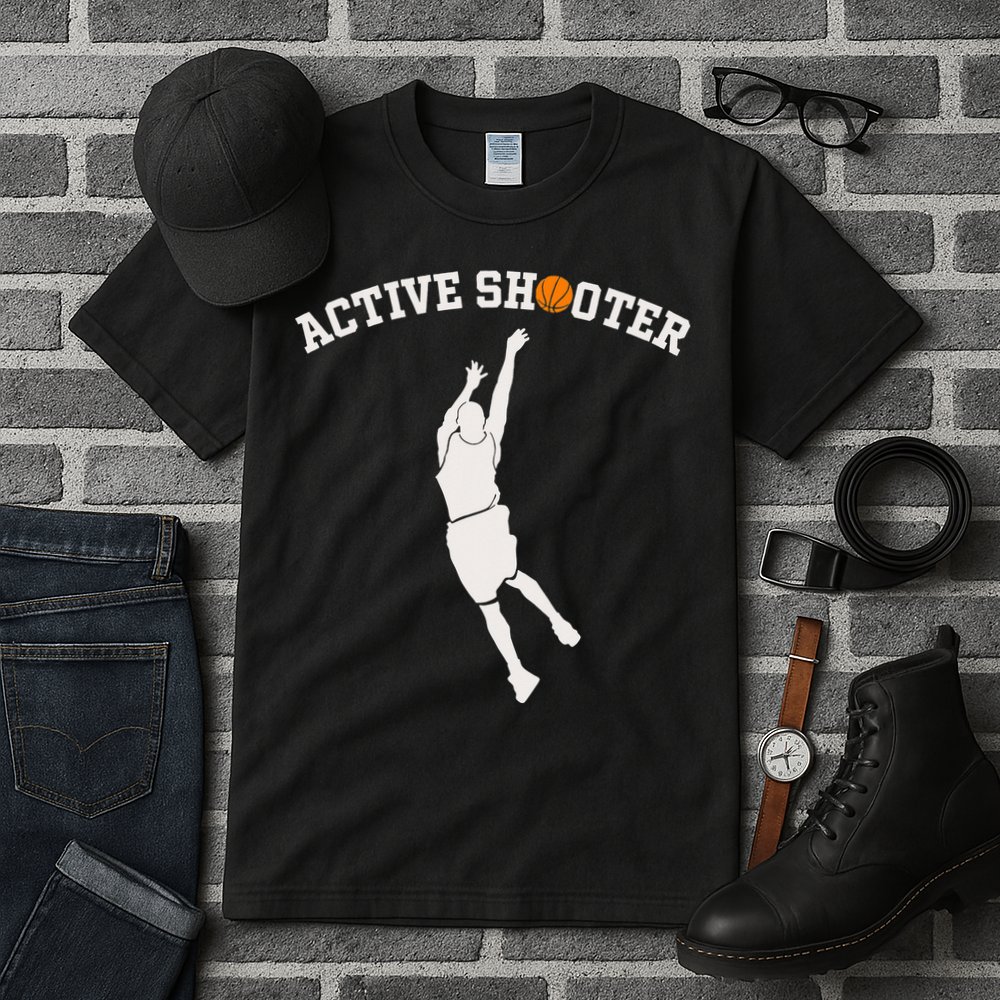 Active Shooter Basketball Lovers funny player Tall T-Shirt