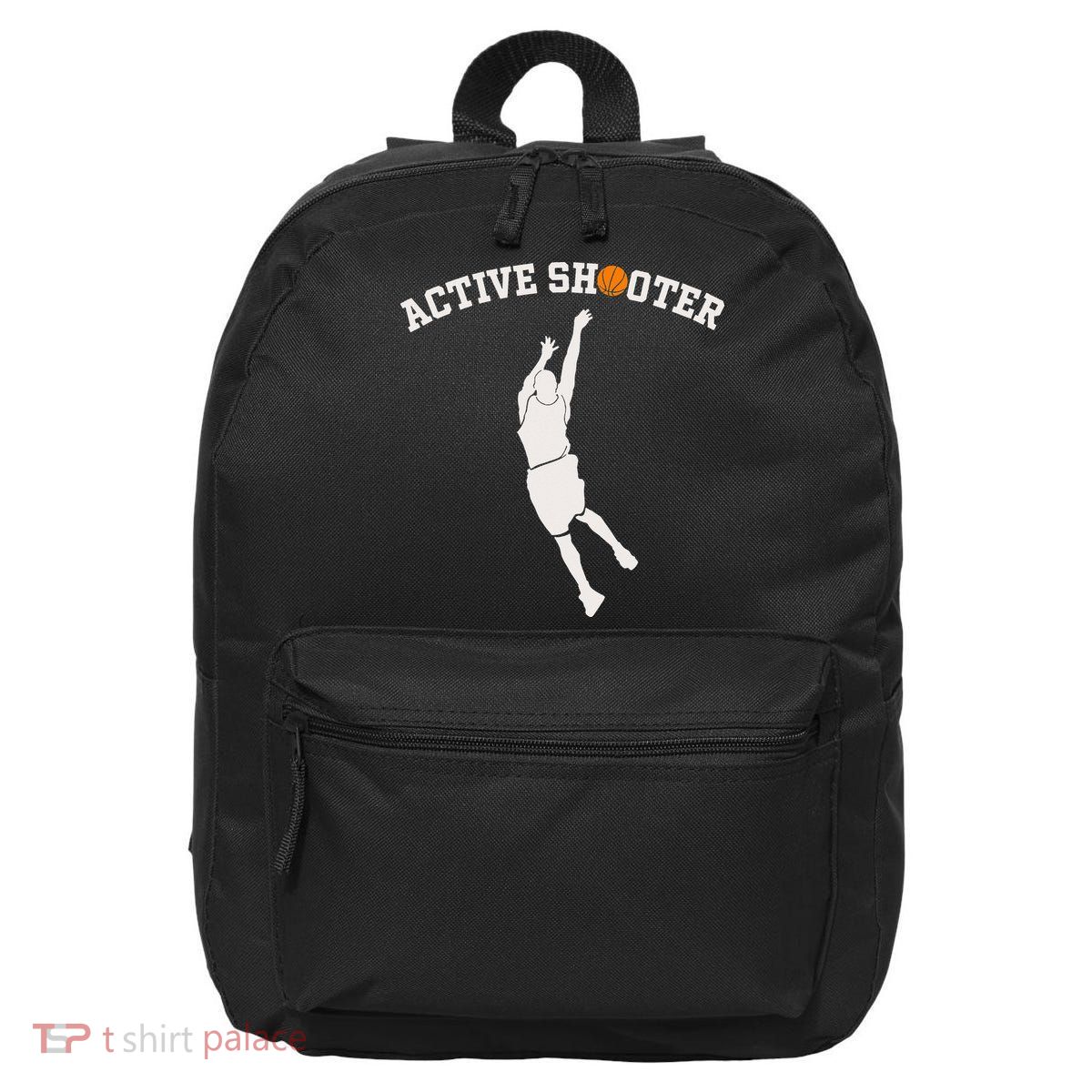 Active Shooter Basketball Lovers funny player 16 in Basic Backpack