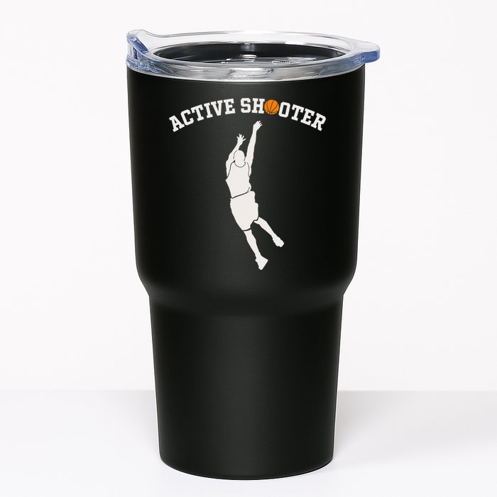 Active Shooter Basketball Lovers funny player Tumbler