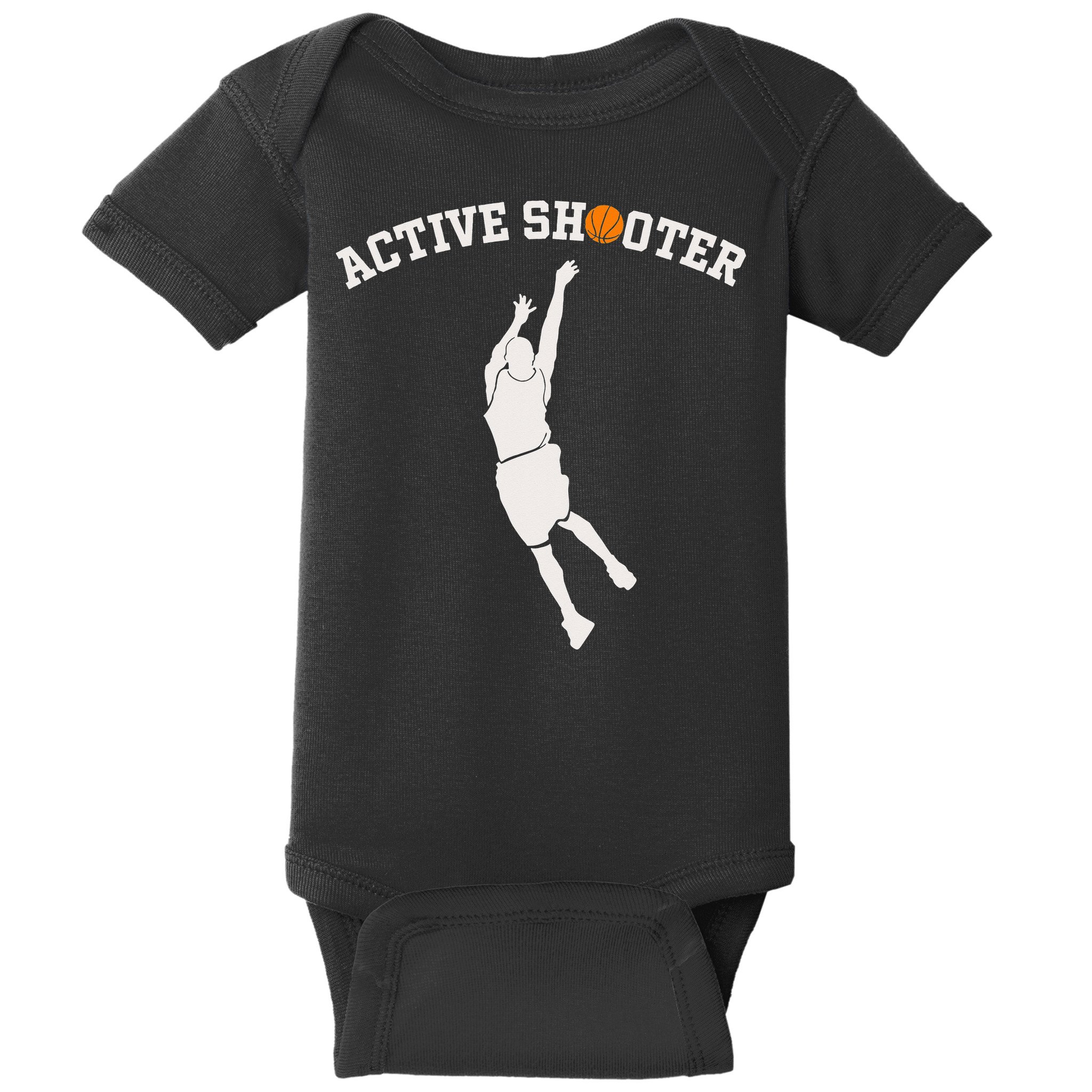 Active Shooter Basketball Lovers funny player Baby Bodysuit