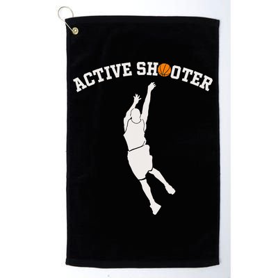 Active Shooter Basketball Lovers funny player Golf Towel
