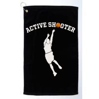 Active Shooter Basketball Lovers funny player Golf Towel