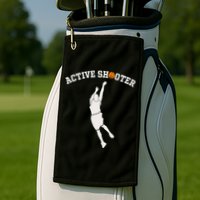 Active Shooter Basketball Lovers funny player Golf Towel