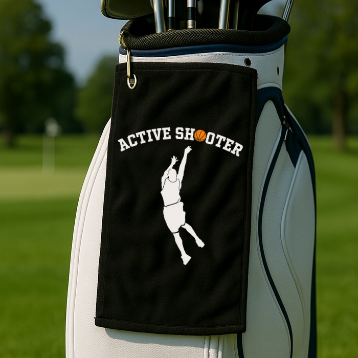 Active Shooter Basketball Lovers funny player Golf Towel