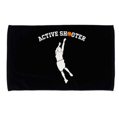 Active Shooter Basketball Lovers funny player Microfiber Hand Towel