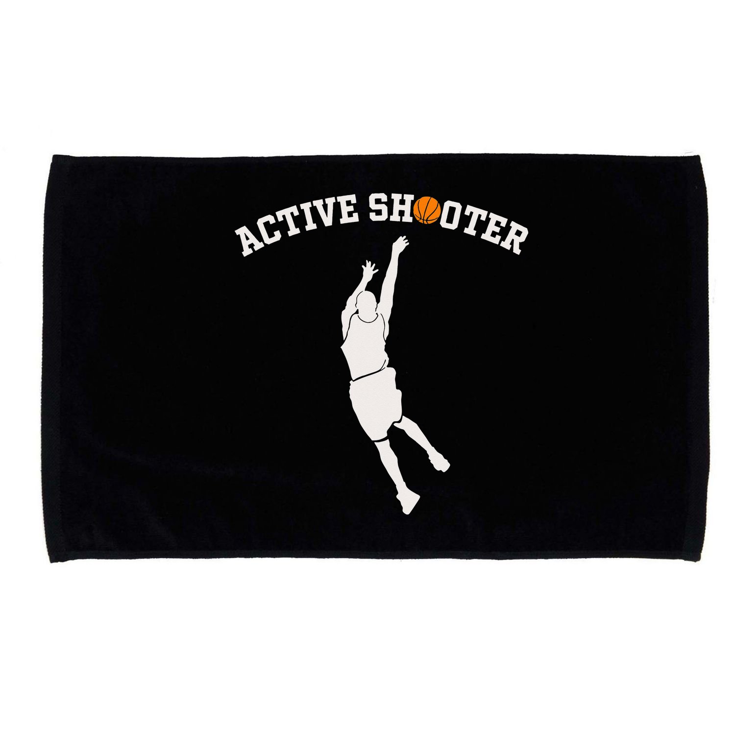 Active Shooter Basketball Lovers funny player Microfiber Hand Towel