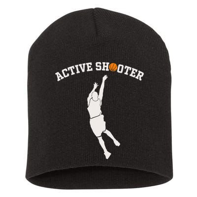 Active Shooter Basketball Lovers funny player Short Acrylic Beanie