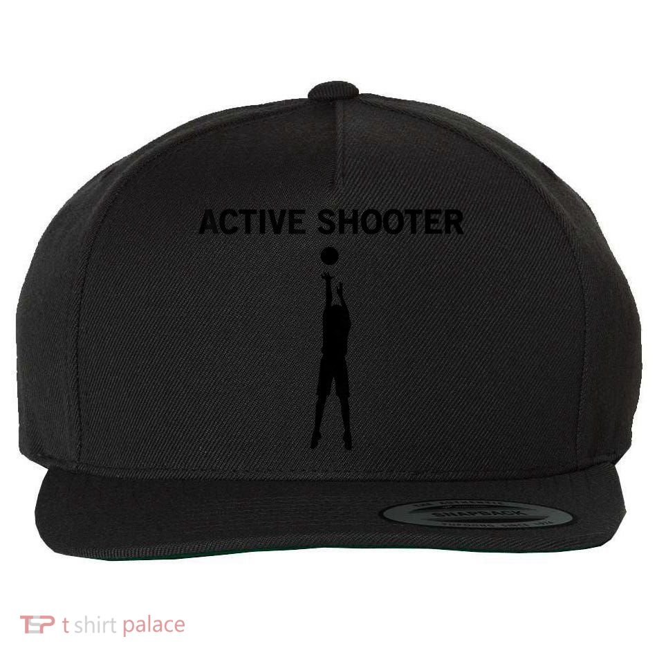 Active Shooter Basketball Lovers Wool Snapback Cap