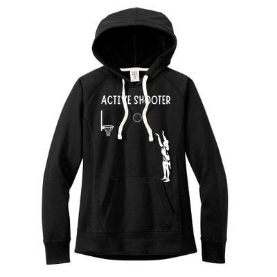 Active Shooter Basketball Lovers Women's Fleece Hoodie