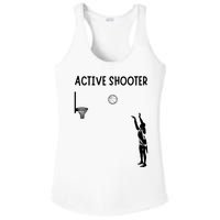 Active Shooter Basketball Lovers Ladies PosiCharge Competitor Racerback Tank