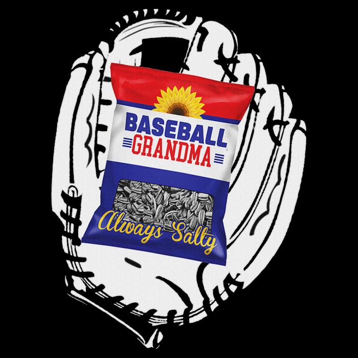Always Salty Baseball Grandma With Sunflower Seeds Cooling Performance Crew T-Shirt
