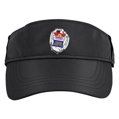 Always Salty Baseball Grandma With Sunflower Seeds Adult Drive Performance Visor