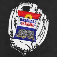 Always Salty Baseball Grandma With Sunflower Seeds Adult Drive Performance Visor