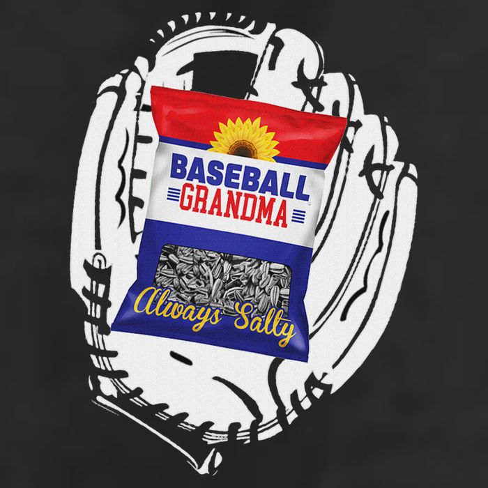 Always Salty Baseball Grandma With Sunflower Seeds Adult Drive Performance Visor