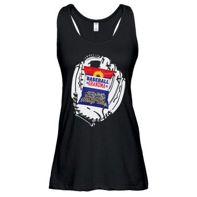 Always Salty Baseball Grandma With Sunflower Seeds Ladies Essential Flowy Tank