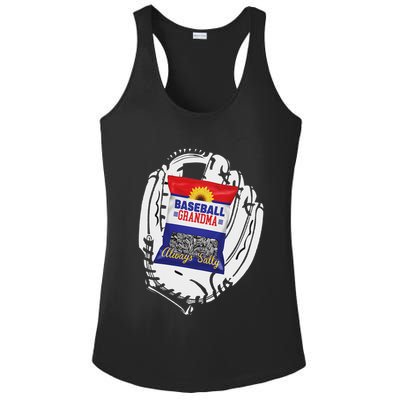 Always Salty Baseball Grandma With Sunflower Seeds Ladies PosiCharge Competitor Racerback Tank
