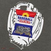Always Salty Baseball Grandma With Sunflower Seeds Cotton Canvas Backpack