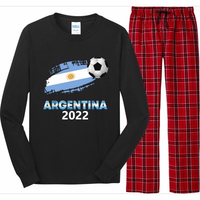 Argentina Soccer Ball Flag Jersey Argentinian Football Long Sleeve Pajama Set