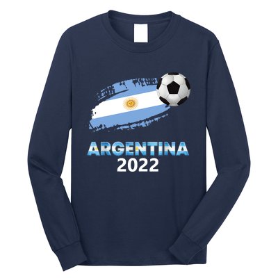 Argentina Soccer Ball Flag Jersey Argentinian Football Long Sleeve Shirt